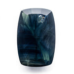 4.09ct 12.75x8.30x3.16mm Cushion Fantasy Cut Sapphire 27762-03 - Lelya - bespoke engagement and wedding rings made in Scotland, UK
