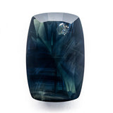 4.09ct 12.75x8.30x3.16mm Cushion Fantasy Cut Sapphire 27762-03 - Lelya - bespoke engagement and wedding rings made in Scotland, UK