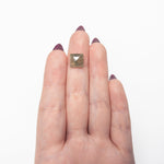 4.38ct 9.52x9.43x4.10mm Square Rosecut 19622-06 - Lelya - bespoke engagement and wedding rings made in Scotland, UK