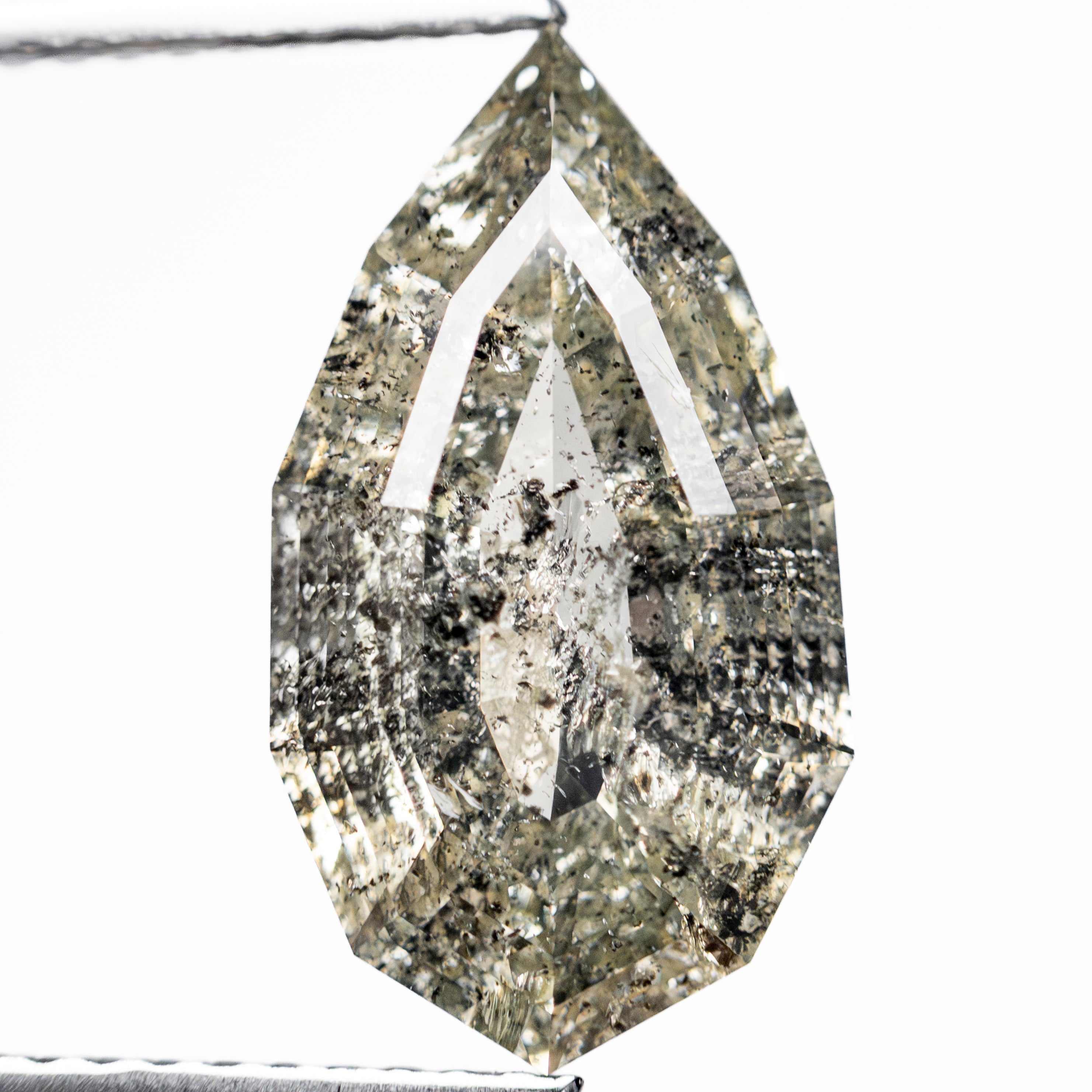 4.51ct 15.61x8.55x4.64mm Geo Pear Step Cut 27910 - 01 - Lelya - bespoke engagement and wedding rings made in Scotland, UK