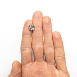 4.61ct 9.25x9.14x5.80mm GIA I3 Fancy Grey Cushion Brilliant 18859 - 01 - Lelya - bespoke engagement and wedding rings made in Scotland, UK