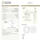 4.61ct 9.25x9.14x5.80mm GIA I3 Fancy Grey Cushion Brilliant 18859 - 01 - Lelya - bespoke engagement and wedding rings made in Scotland, UK