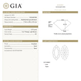 2.72ct 17.65x6.98x2.94mm GIA SI1 S-T Modern Antique Moval Brilliant 27760-01