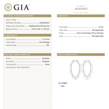 1.27ct 10.22x6.81x1.99mm GIA VS1 Q-R Geo Pear Portrait Cut 28329-01
