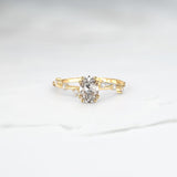 Customisable Dew Setting - Lelya - bespoke engagement and wedding rings made in Scotland, UK