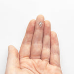 1.01ct Rustic Salt and Pepper Kite Rosecut Diamond - Lelya - bespoke engagement and wedding rings made in Scotland, UK