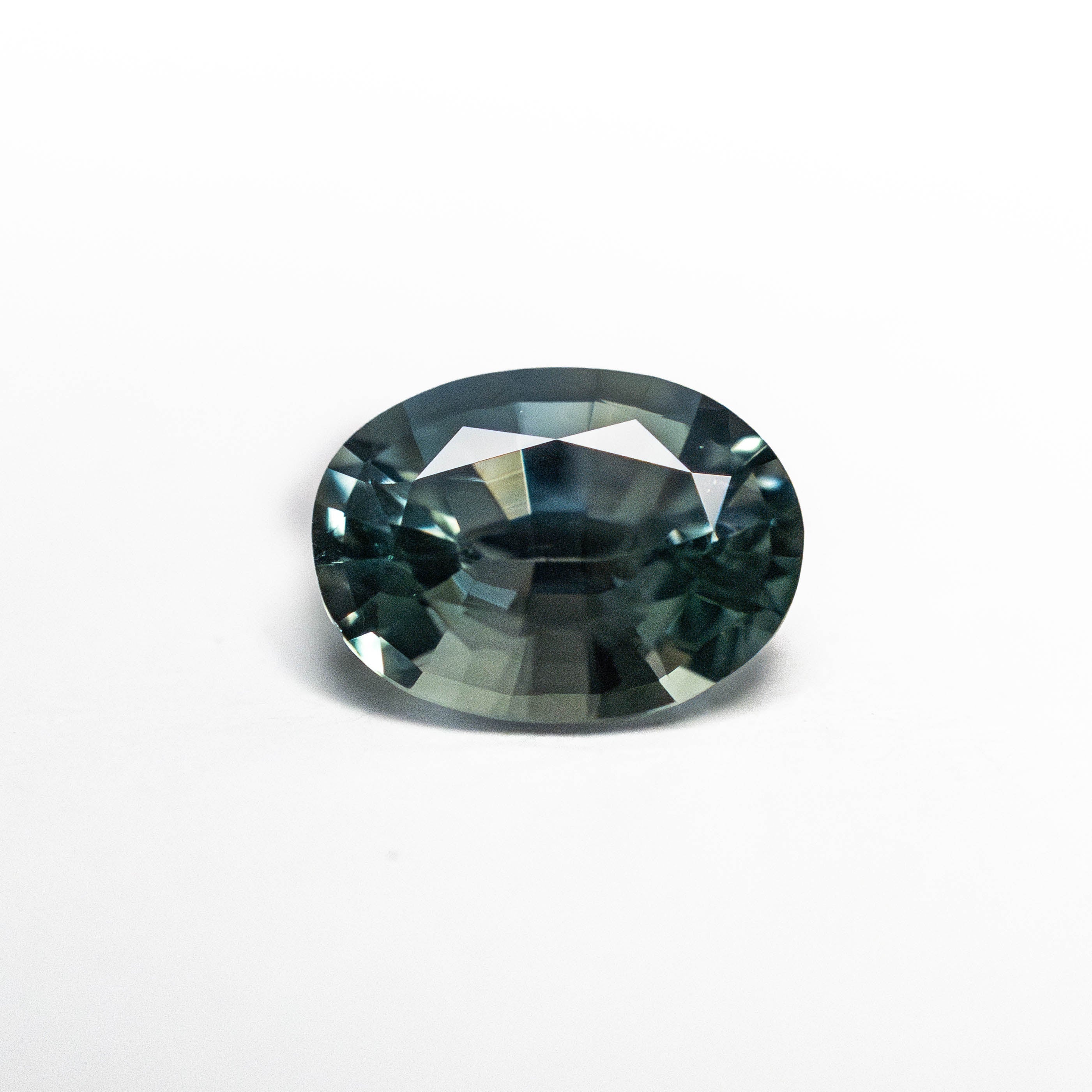 1.04ct Teal Blue Oval Brilliant Sapphire - Lelya - bespoke engagement and wedding rings made in Scotland, UK
