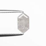 1.26ct Icy Salt and Pepper Hexagon Step Cut Diamond - Lelya - bespoke engagement and wedding rings made in Scotland, UK