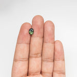 1.30ct Green Oval Brilliant Sapphire - Lelya - bespoke engagement and wedding rings made in Scotland, UK
