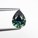 1.34ct Teal Pear Brilliant Sapphire - Lelya - bespoke engagement and wedding rings made in Scotland, UK