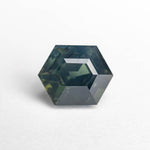 1.79ct Teal Hexagon Step Cut Sapphire - Lelya - bespoke engagement and wedding rings made in Scotland, UK