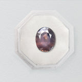 1.82ct Grey/Purple Oval Brilliant Sapphire - Lelya - bespoke engagement and wedding rings made in Scotland, UK