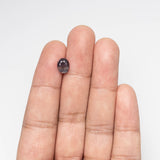 1.82ct Grey/Purple Oval Brilliant Sapphire - Lelya - bespoke engagement and wedding rings made in Scotland, UK