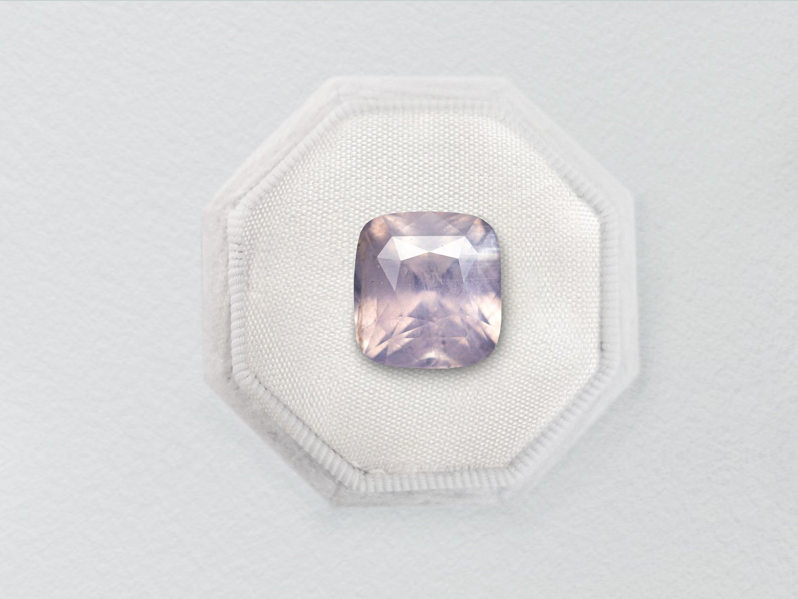 2.04ct Pink Cushion Brilliant Sapphire - Lelya - bespoke engagement and wedding rings made in Scotland, UK