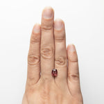 2.3ct Strawberry Red Cushion Brilliant Sapphire - Lelya - bespoke engagement and wedding rings made in Scotland, UK