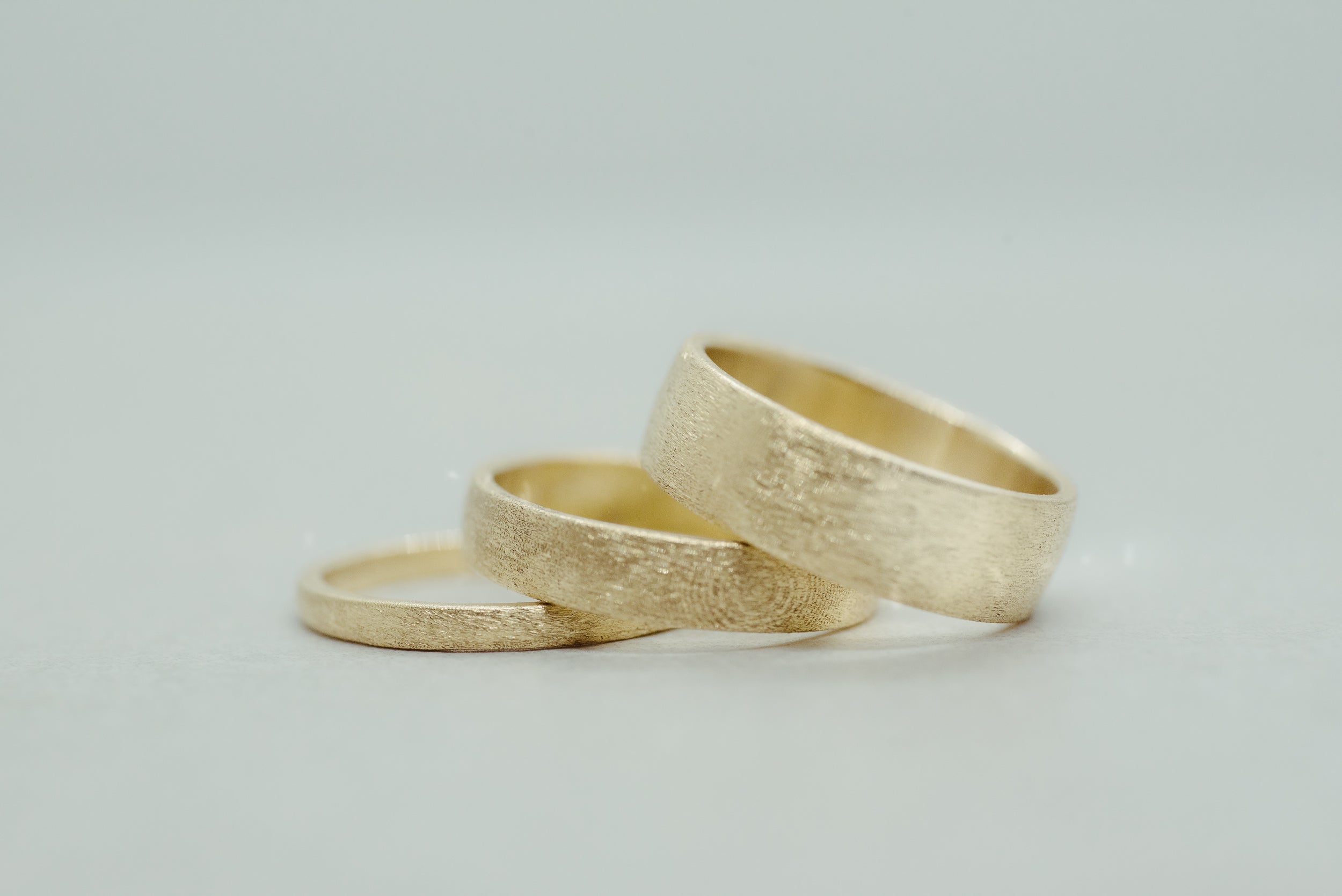 Brushed Wedding Band 4mm - Lelya - bespoke engagement and wedding rings made in Scotland, UK