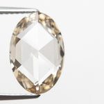 Champagne Oval Rose Cut 3.07ct Diamond - Lelya - bespoke engagement and wedding rings made in Scotland, UK