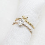 Crossed Willow Band - Lelya - bespoke engagement and wedding rings made in Scotland, UK