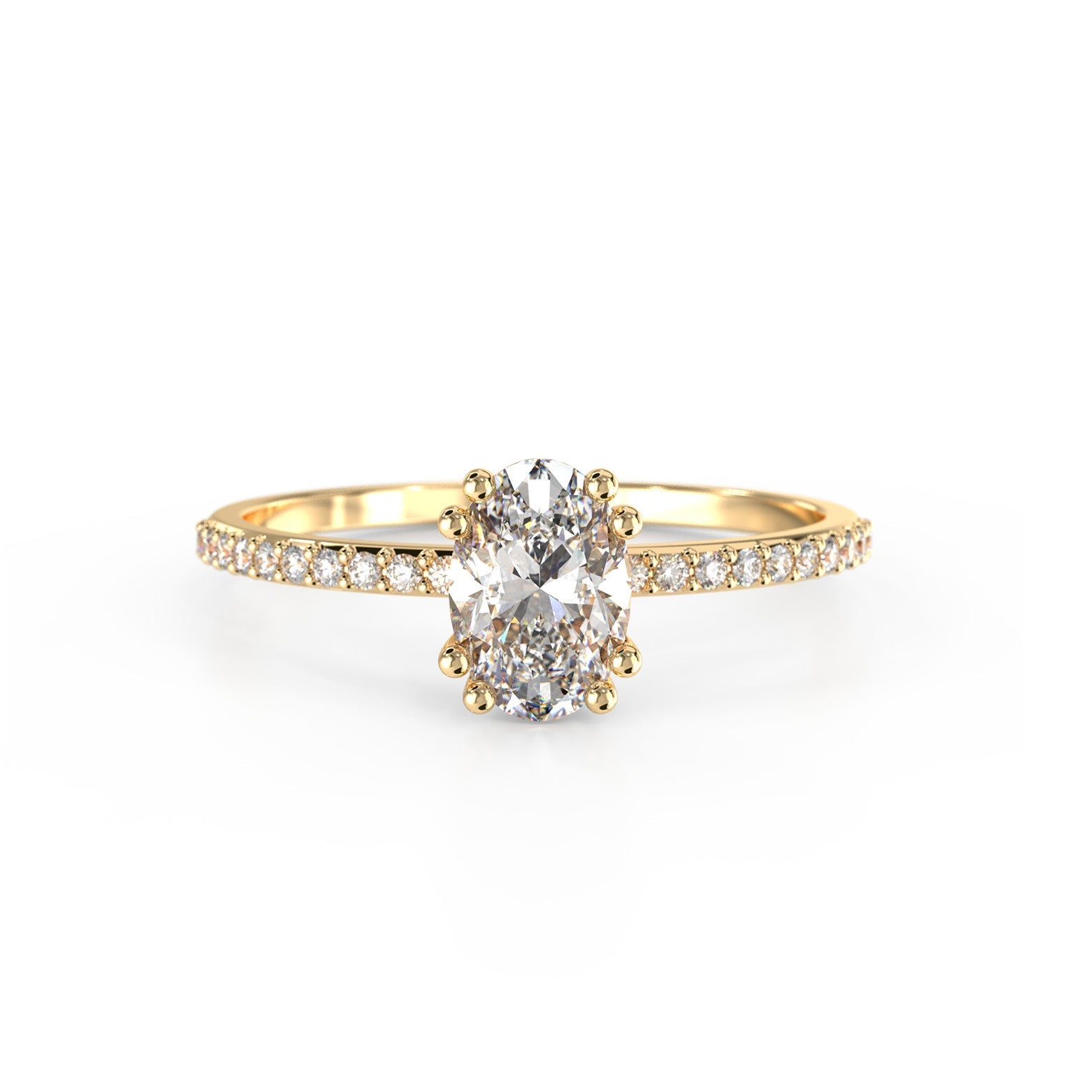 Diamond Aurora Frost Ring - Lelya - bespoke engagement and wedding rings made in Scotland, UK