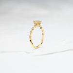 Diamond Aurora Ice Ring - Lelya - bespoke engagement and wedding rings made in Scotland, UK