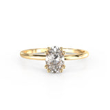 Diamond Aurora Ring - Lelya - bespoke engagement and wedding rings made in Scotland, UK