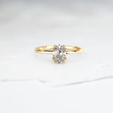 Diamond Aurora Ring - Lelya - bespoke engagement and wedding rings made in Scotland, UK