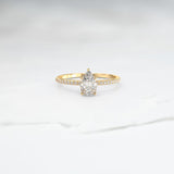 Diamond Gaia Frost Ring - Lelya - bespoke engagement and wedding rings made in Scotland, UK