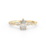 Diamond Gaia Ice Ring - Lelya - bespoke engagement and wedding rings made in Scotland, UK