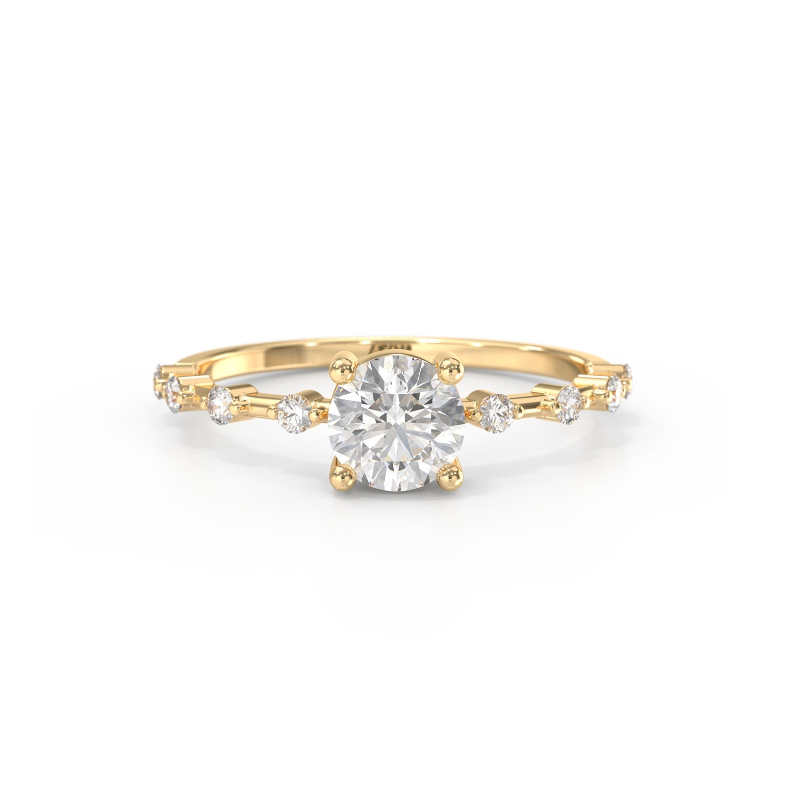 Diamond Halley Ice Ring - Lelya - bespoke engagement and wedding rings made in Scotland, UK