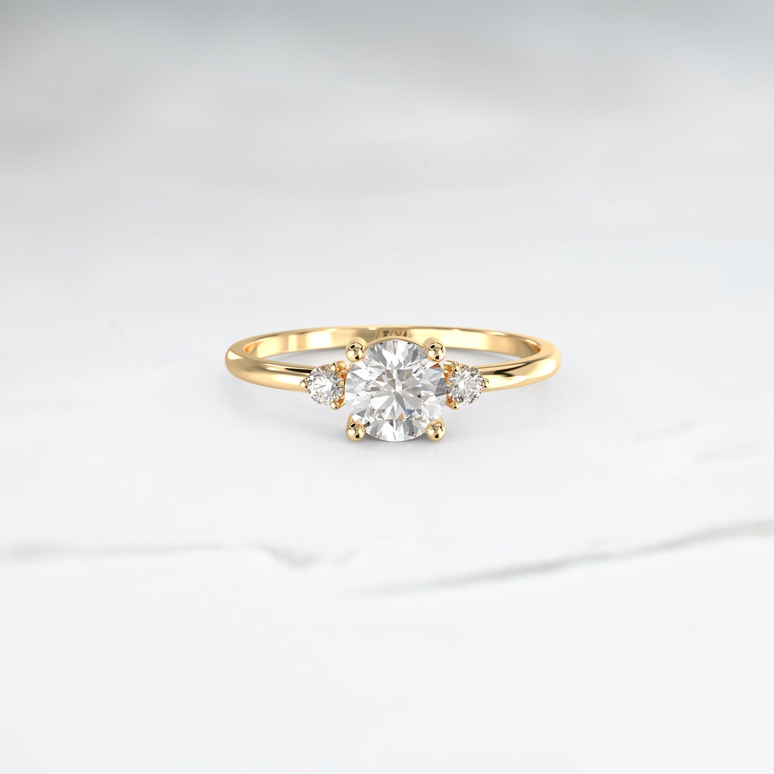 Diamond Halley Triad Ring - Lelya - bespoke engagement and wedding rings made in Scotland, UK