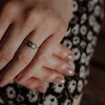 Diamond Halley Triad Ring - Lelya - bespoke engagement and wedding rings made in Scotland, UK