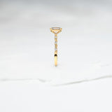 Diamond Maia Ice Ring - Lelya - bespoke engagement and wedding rings made in Scotland, UK