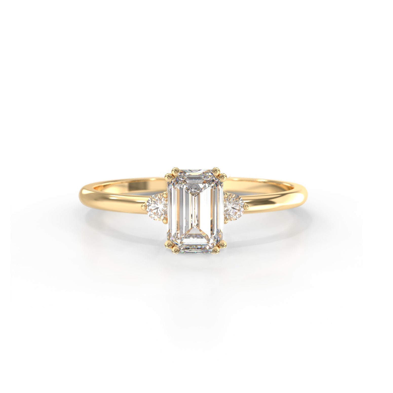 Diamond Maia Triad Ring - Lelya - bespoke engagement and wedding rings made in Scotland, UK