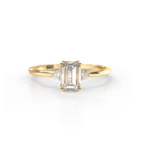 Diamond Maia Triad Ring - Lelya - bespoke engagement and wedding rings made in Scotland, UK