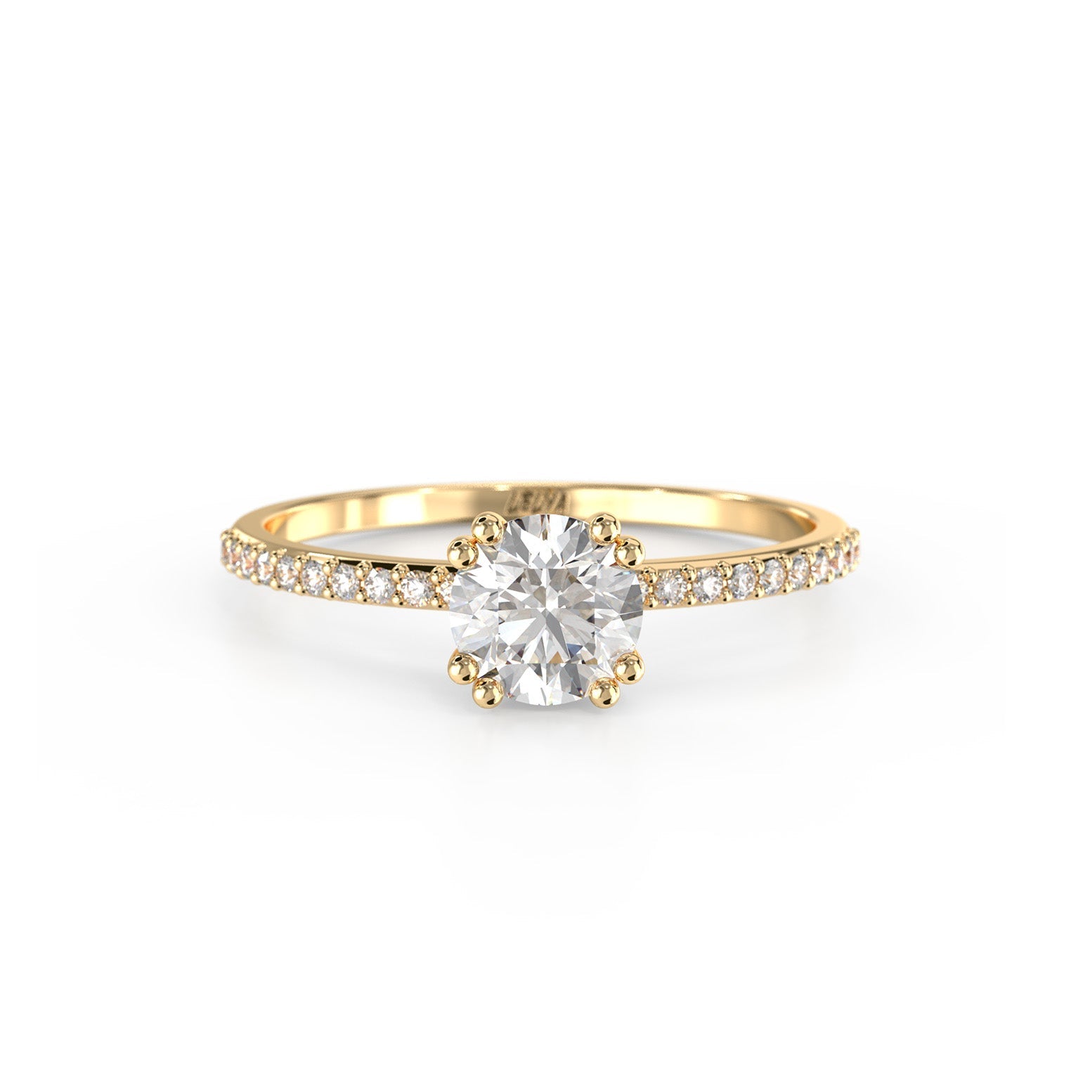 Diamond Polaris Frost Ring - Lelya - bespoke engagement and wedding rings made in Scotland, UK