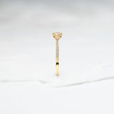 Diamond Polaris Frost Ring - Lelya - bespoke engagement and wedding rings made in Scotland, UK