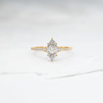 Diamond Stella Frost Triad Ring - Lelya - bespoke engagement and wedding rings made in Scotland, UK