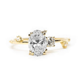 Diamond Toi et Moi Dew Ring - Lelya - bespoke engagement and wedding rings made in Scotland, UK