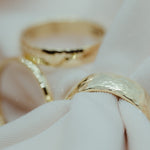 Hammered Band 4mm - Lelya - bespoke engagement and wedding rings made in Scotland, UK