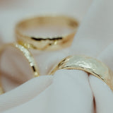 Hammered Band 6mm - Lelya - bespoke engagement and wedding rings made in Scotland, UK