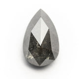 Pear 1.39ct Salt and Pepper Diamond - Lelya - bespoke engagement and wedding rings made in Scotland, UK