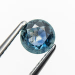 Round Brilliant Cut 0.61ct Blue Montana Sapphire - Lelya - bespoke engagement and wedding rings made in Scotland, UK