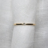 Wee Champagne Diamond Sparkle Band - Lelya - bespoke engagement and wedding rings made in Scotland, UK