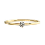 Wee Champagne Diamond Sparkle Band - Lelya - bespoke engagement and wedding rings made in Scotland, UK