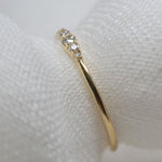 Wee Diamond Ripple Band - Lelya - bespoke engagement and wedding rings made in Scotland, UK