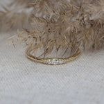 Wee Diamond Ripple Band - Lelya - bespoke engagement and wedding rings made in Scotland, UK