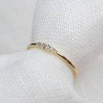 Wee Diamond Ripple Band - Lelya - bespoke engagement and wedding rings made in Scotland, UK