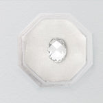 White Oval Rose Cut 0.7ct Diamond - Lelya - bespoke engagement and wedding rings made in Scotland, UK